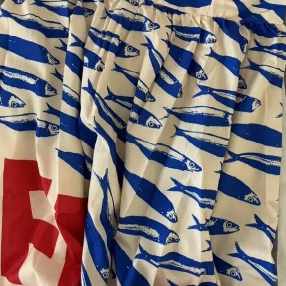 Market Fresh Sardines Red & Blue Summer Dress - Picture 6 of 6